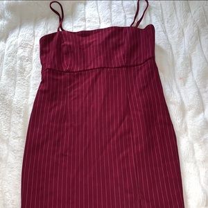 Cute red striped dress